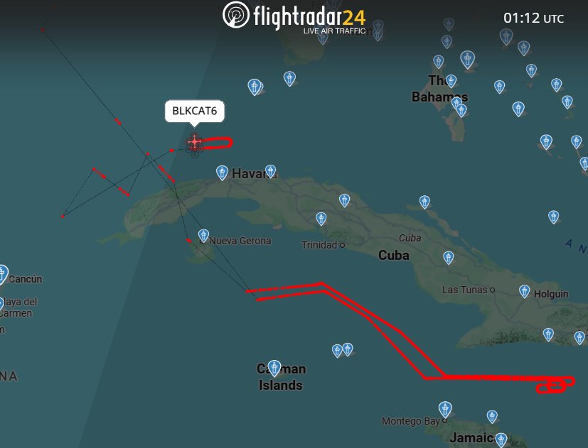 MundoEConflicto's tweet image. 🔴 #AHORA | Un dron de vigilancia de gran altitud MQ-4 Triton de la United States Navy continúa llevando a cabo una extensa misión de reconocimiento sobre Cuba esta noche. La aeronave se encuentra ahora operando en las inmediaciones de La Habana.