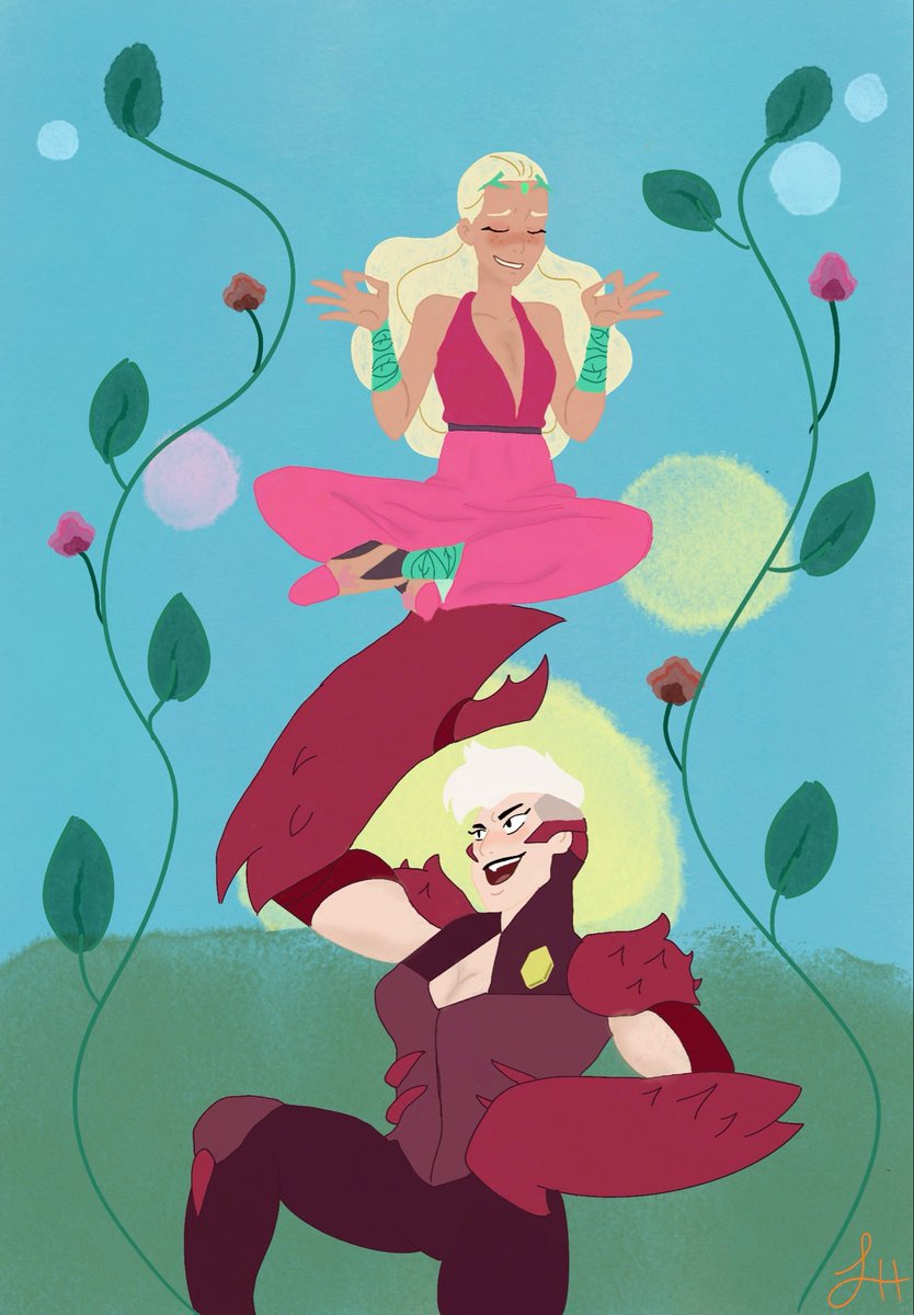 SugarGutLee's tweet photo. Scorpia and Perfuma little thing I’d did #spop #shera #perfuma #scorpia #scorfuma https://t.co/tbGNuVKJKI