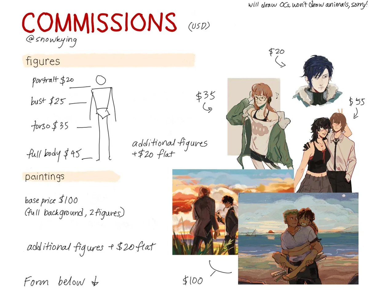 hi everyone! i'm opening 2-3 comm slots

more information is in the picture and the form linked in the next tweet has all the relevant details

form will stay open april 16 to april 30 unless all spots are filled. rts/shares are appreciated! thank you!! 🎠