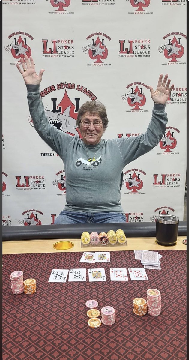 LIPokerLeague's tweet photo. Congratulations to Diane D.-Winner of Season 13 Tournament 1! This is Diane’s first LIPSL win! Nice going Diane!
#LIPSL #poker #wsop #wpt #eastcoastpoker #nypoker #longislandpoker #texasholdem https://t.co/yXVwgEhbPx