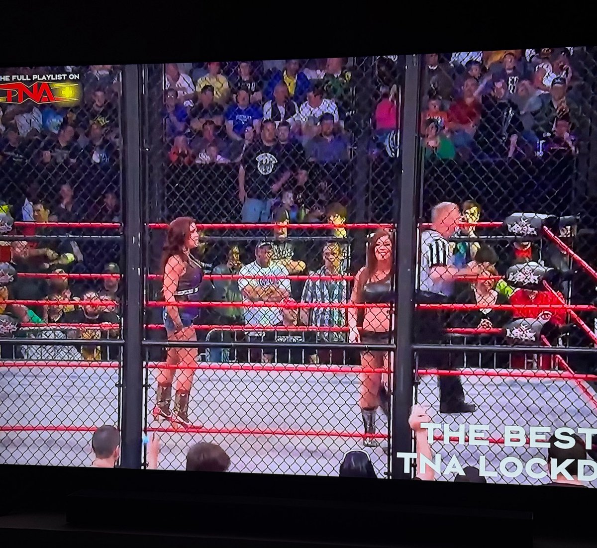 EvilEmpire_23's tweet image. this is the cage that should be at #Lockdown this year 🤷🏽‍♂️ @ThisIsTNA #TNAiMPACT #TNAonAMC @AMC_TV