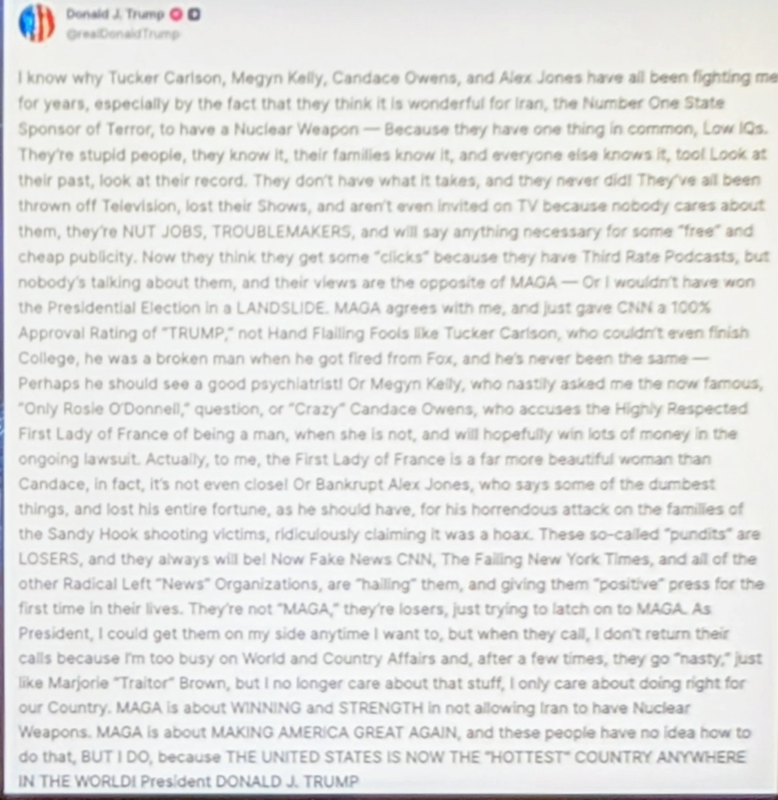 JohnFosterWay's tweet image. 🚨 #EMERGENCY 🚨

🔥🇺🇲🔥

I honestly believe that when a Tweet from our #ConvictedFelonPresident is ended with "President DONALD J. TRUMP" that its been written by someone else.

#Steven_Psychopath_Miller perhaps❓

Save our #Civility 

Our #Democratic_Republic

#VoteBLUE

🔥🇺🇲🔥