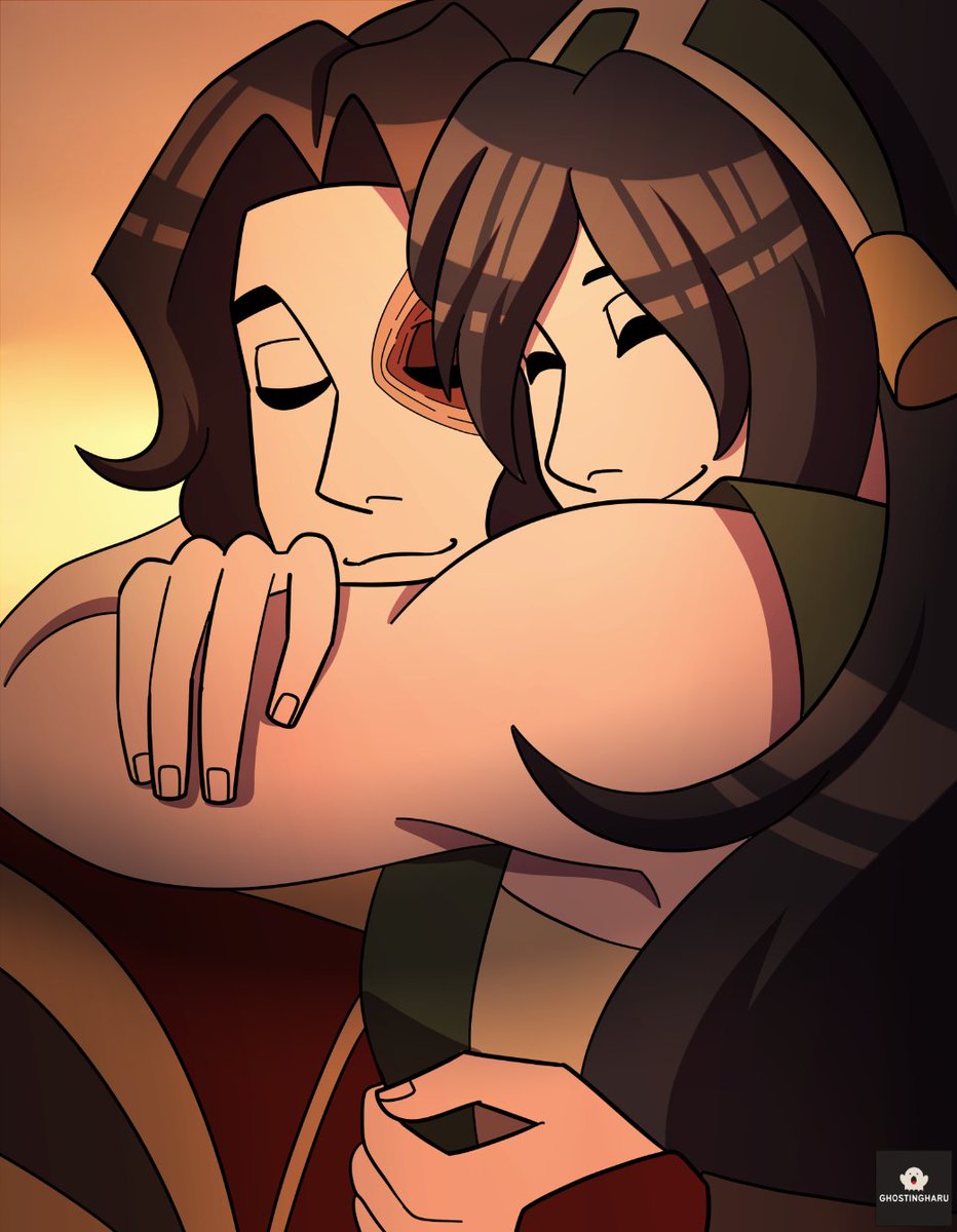 ghostingharu's tweet image. #toph x #zuko into your arms :) #toko #zutoph
