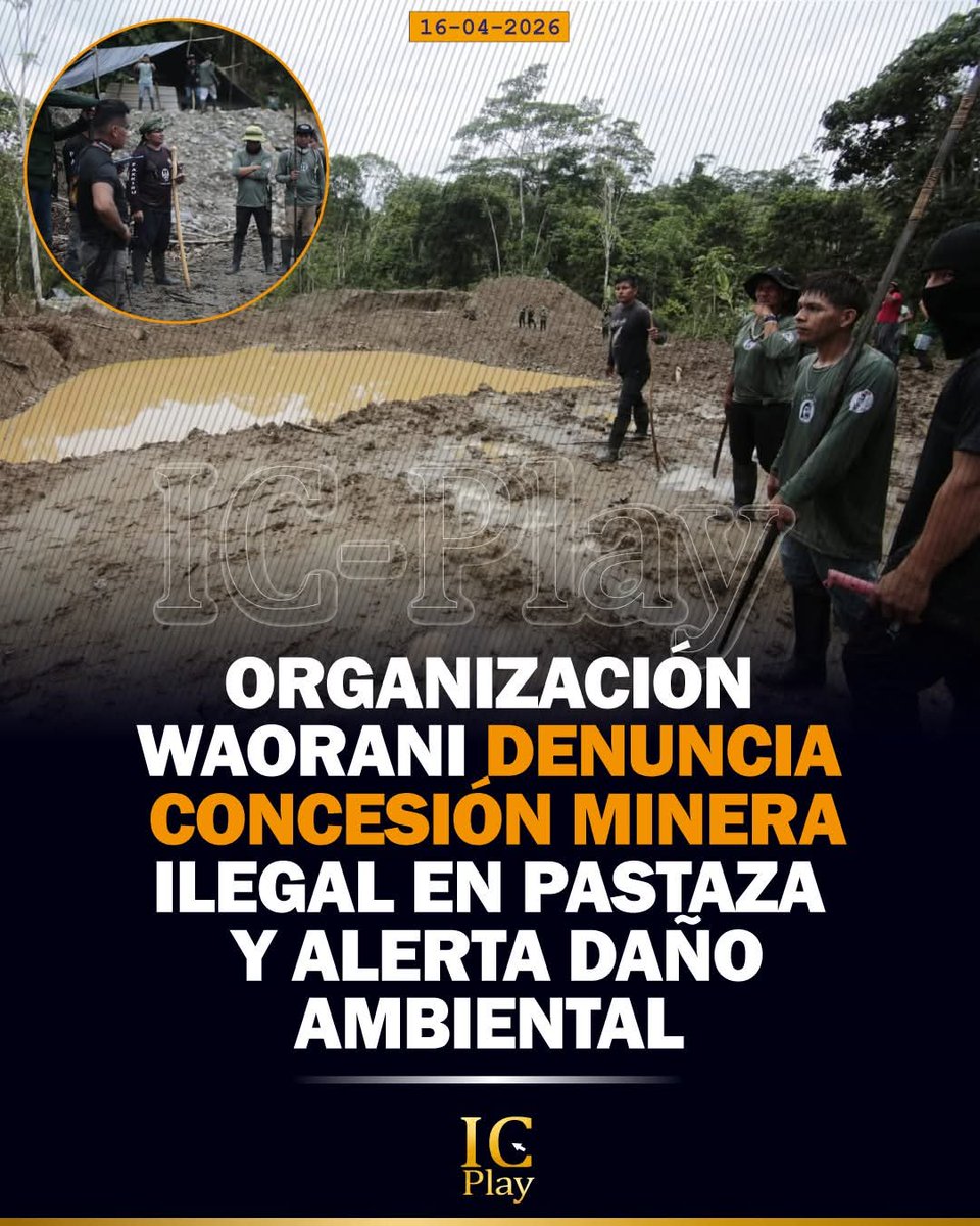 willanRSC's tweet image. #IC / La Organización Waorani de Pastaza, junto a la organización Pakkiru, alertó sobre una presunta concesión minera irregular en territorio indígena, en la provincia de Pastaza.

Según la denuncia, la concesión denominada “ANAELIZA” habría