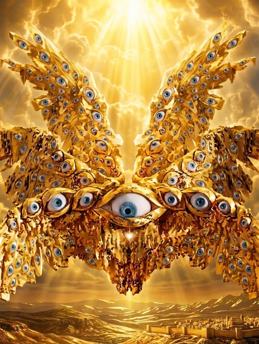 공짜 천사 썰 풀어볼까요. 천사의 모습에 대해서 성경에 딱히 뭐 언급이 많지는 않지만 두어군데 언급이 있습니다. 요한계시록에 “생물은 각각 여섯날개를 가졌고 그 안과 주위에는 눈들이 가득하다”는 천사도 있고