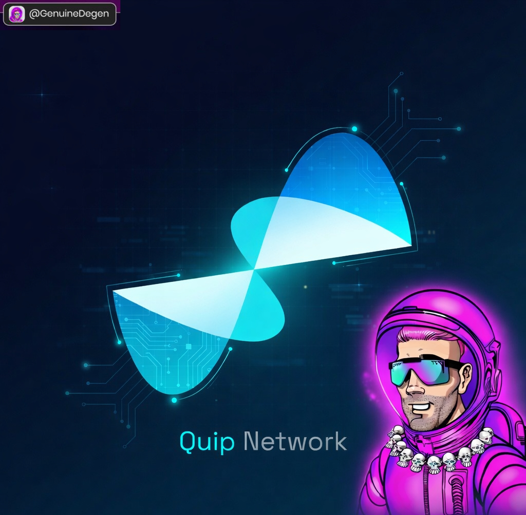 GenuineDegen's tweet photo. Have you heard the news? @quipnetwork co-founder Colton Dillion recently dropped a wake-up call in a new interview: quantum computers could crack Bitcoin-level cryptography with a 10 percent chance as early as 2028. 🤯

My partner @quipnetwork is tackling this head-on by building the worldwide quantum computer, a distributed network that blends quantum annealing (like D-Wave’s Advantage2) with classical GPUs and CPUs. Their public testnet, which launched recently and already has over 13,000 researchers signed up from places like MIT and Stanford, lets anyone contribute compute power or run optimization tasks. 🚀

Instead of passive holding, value comes from real usage and contribution. This setup not only offers post-quantum security wrappers for Ethereum and Solana assets today, but it also opens quantum power for practical problems in logistics, finance, materials science, and more. 🌎

If you care about protecting your bags long-term while getting exposure to the next computing revolution, keep a close eye on $QUIP. The quantum clock is ticking, and action now beats panic later. What are your thoughts on the timeline? 🫵
