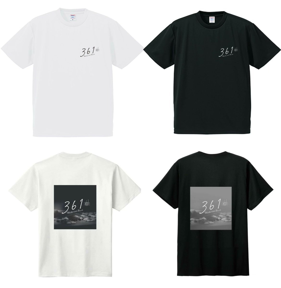361_official's tweet image. オンラインストアでグッズの販売を開始しました！
商品ラインナップは下記の通りになります。
361 -White and Black- TシャツA柄ブラック・ホワイト
361 -White and Black- TシャツB柄ブラック・ホワイト（両面）
361 -White and Black- 映画カタログ

【オンラインストアURL】