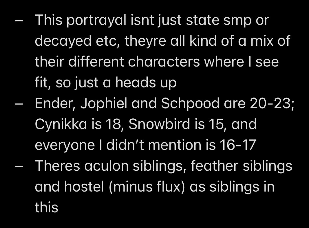 Decayed086's tweet photo. Notes:
- Prob ooc, so, sorry
- Ignore timestamps etc, theyre irrelevant :)
- Takes place in high school (for the main characters)
- Background #mikeleigh, #trihelm and #thomcat (tho thomcat became more of a sideplot than just bkgd i realized 😭)
- Don’t show this to ccs please https://t.co/GL9VLcSDPO