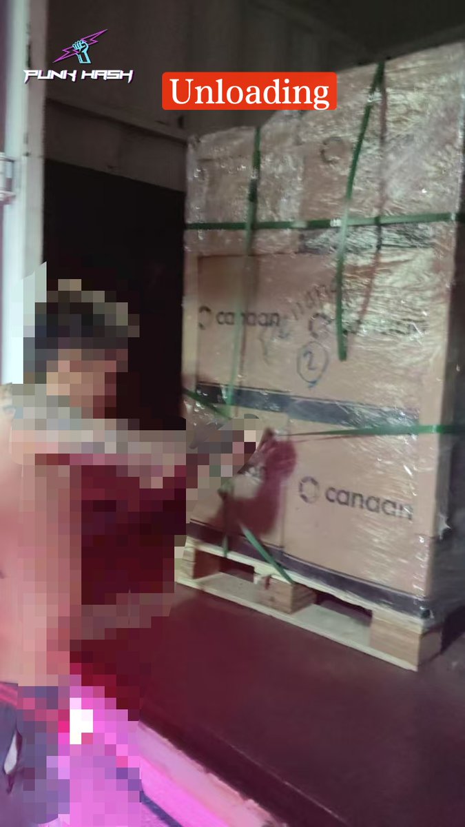 punkhashmining's tweet photo. REAL DELIVERY | REAL MACHINES | REAL TRUST

From warehouse → unloading → customer site
Every step, fully transparent.

#Punkhash #ASICMiner https://t.co/l59p8cSiUH