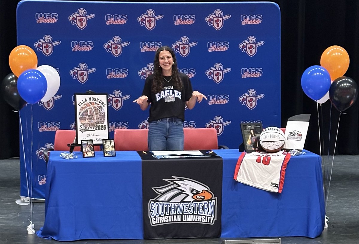 SeanVoskuhl's tweet photo. Go be great ⁦@EllaVoskuhl10! Proud of you! @WynnJakeem ⁦@SCU_Eagles⁩ https://t.co/1Fb0nCQMyS