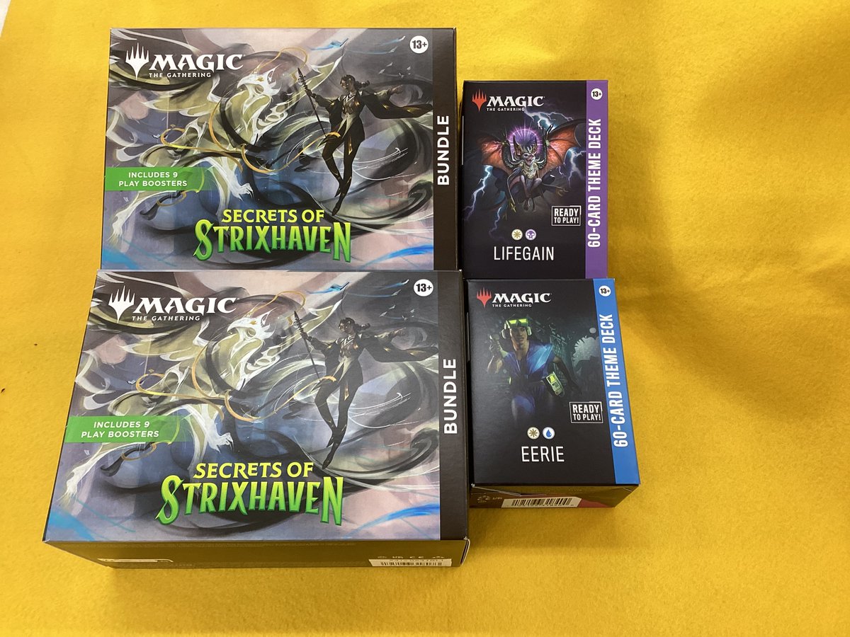 CardFukuchiyama's tweet image. 🔥🔥🔥新商品のお知らせ🔥🔥🔥

＃MAGIC　＃ストリクスヘイヴン

🔮＃Bundle　英語版
🪄＃60_CardTheme　英語版

こちらの商品販売開始しました🧛‍♀️
制限無しでお買い求めいただけます🦋

＃トレカチャンピオン福知山店　でお待ちしております🌈🌈