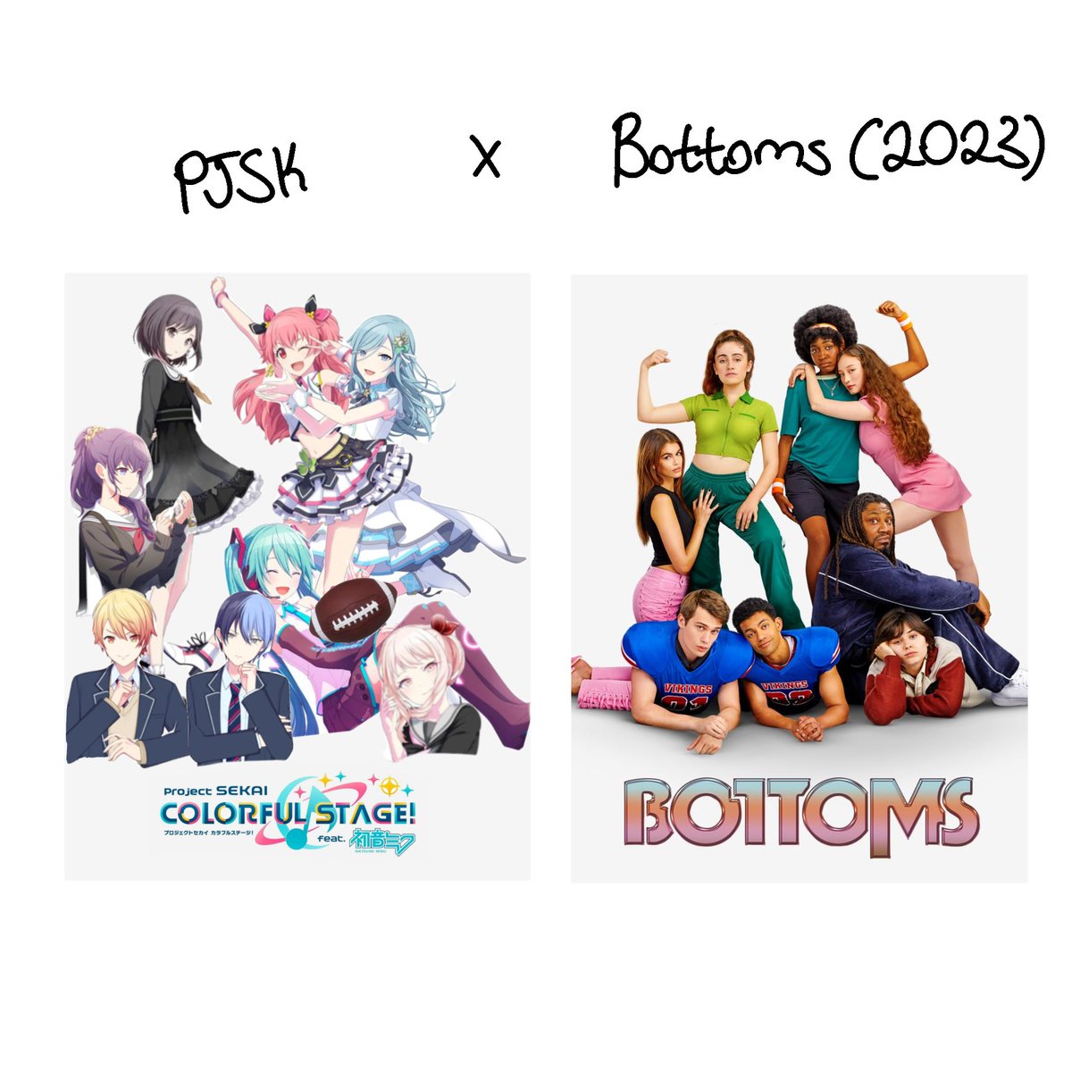 kisses4mafuyu's tweet image. 🧵 #pjsk x #bottoms thread bc im still not over this movie