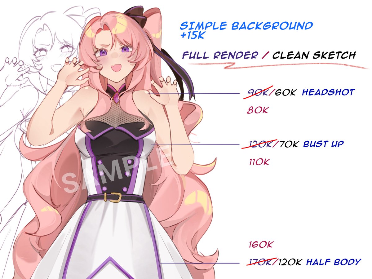 KuraiYasumi's tweet photo. COMMISSION OPEN🌷(Local Only)
Like and RT are appreciated✨
Slot 0/5
Pertamakali open cms di twt, jadi aku kasi harga segini dulu dari harga asli, berlaku untuk 5 orang saja

Cek reply untuk lebih banyak samples👇🏻

#commissionopen #artidn https://t.co/eKaooiclME
