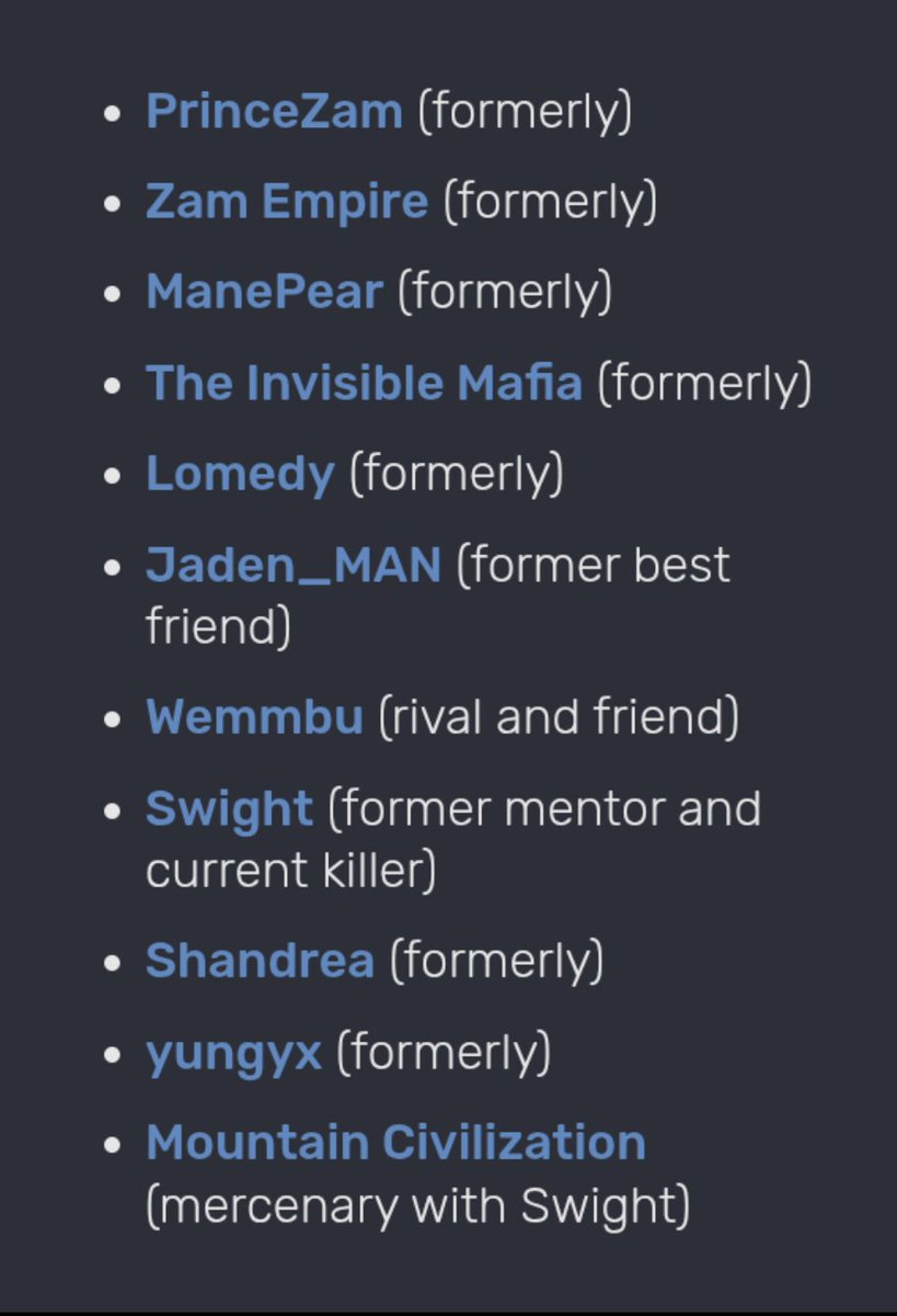 erenfnatic's tweet photo. i have this screenshot of flame's like relationship chart from the uu wiki from like january and its still so fucking funny to me did nobody like this guy https://t.co/41R3Aj4WCJ