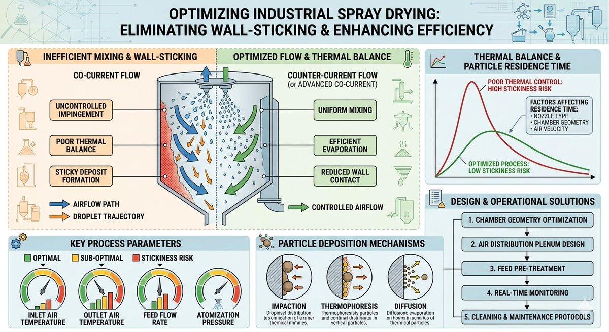 Sinothermo's tweet photo. Wall-sticking costing you yield? 🎯 Master Glass Transition Temperature (Tg) control with jacketed cooling &amp; air broom tech. SINOTHERMO solves spray-drying's toughest challenge. 
Learn how! https://t.co/Pjo2aS3A9u 🔬 
#SprayDrying#Manufacturing #SprayCooling #LFP https://t.co/7J5tQeCK31