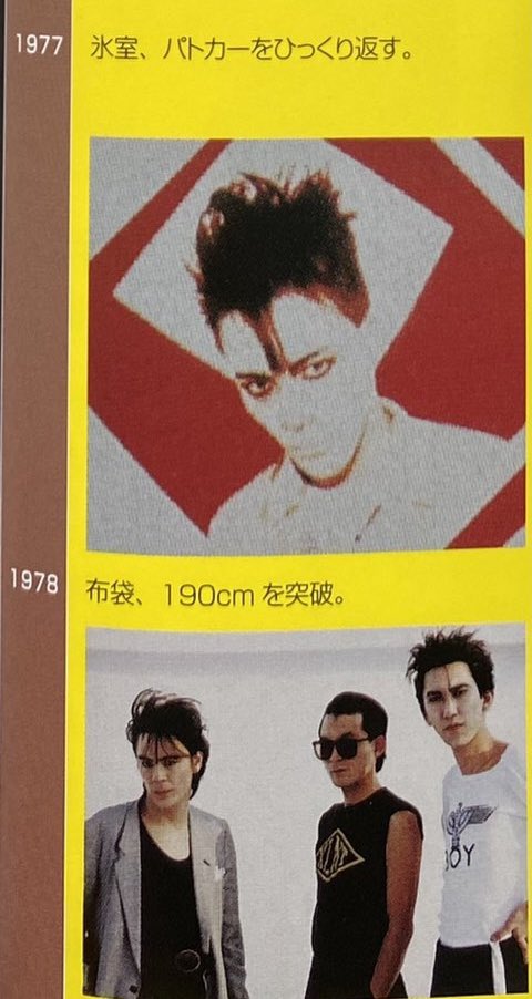 BOØWY 年表1971年~1978年 BOØWY 年表1971年~1978年