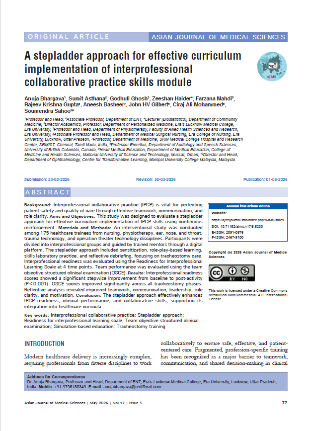 arun732003's tweet photo. #InterprofessionalEducation
#CollaborativePractice #CurriculumInnovation
#HealthcareEducation #TeamBasedCare
#MedicalEducationReform #StepladderApproach
#IPEskills #EffectiveLearning #HealthProfessionsEducation #AcademicCollaboration
#FutureOfHealthcare #SkillDevelopment https://t.co/IFZb0wmHeL