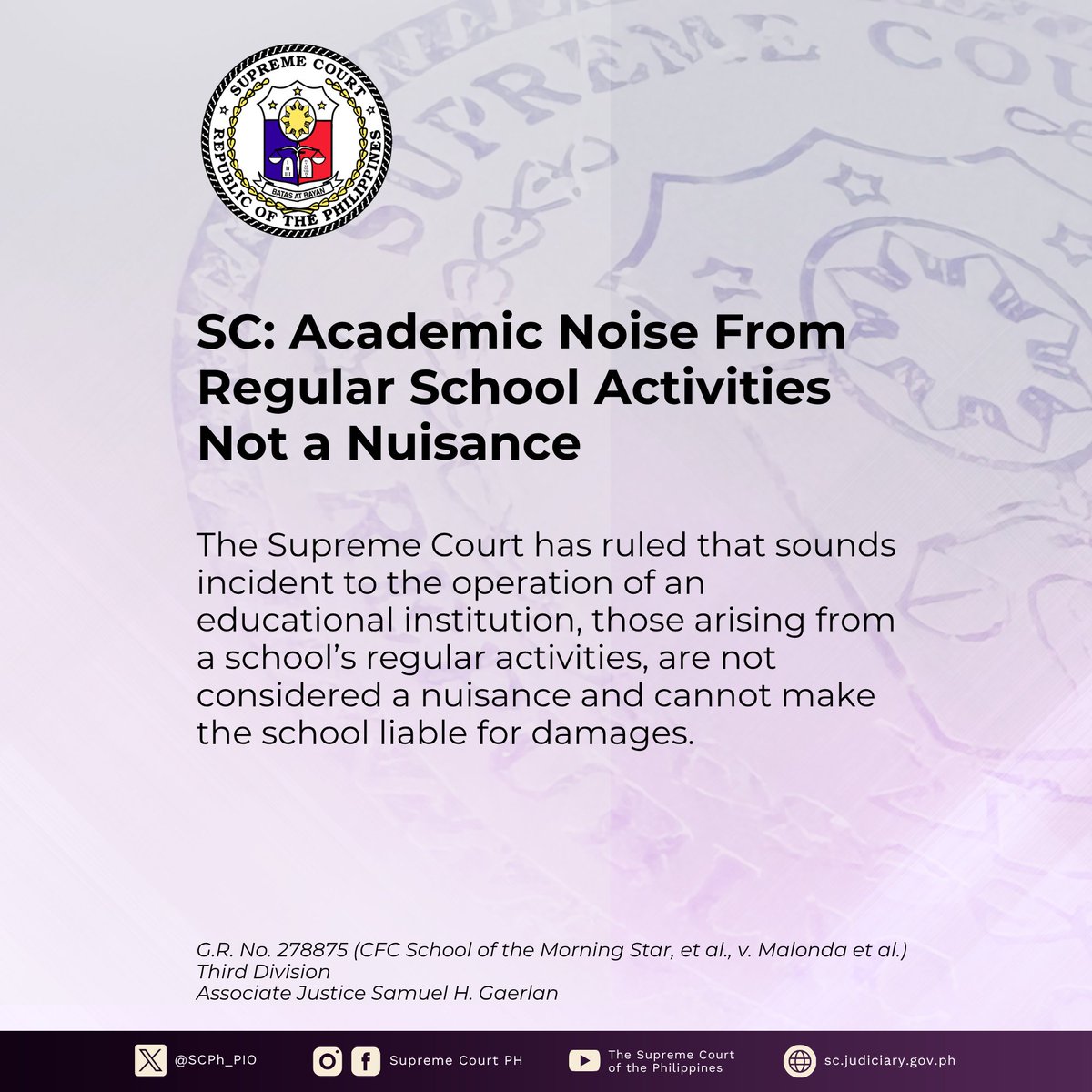 Philippine Supreme Court Public Information Office tweet media