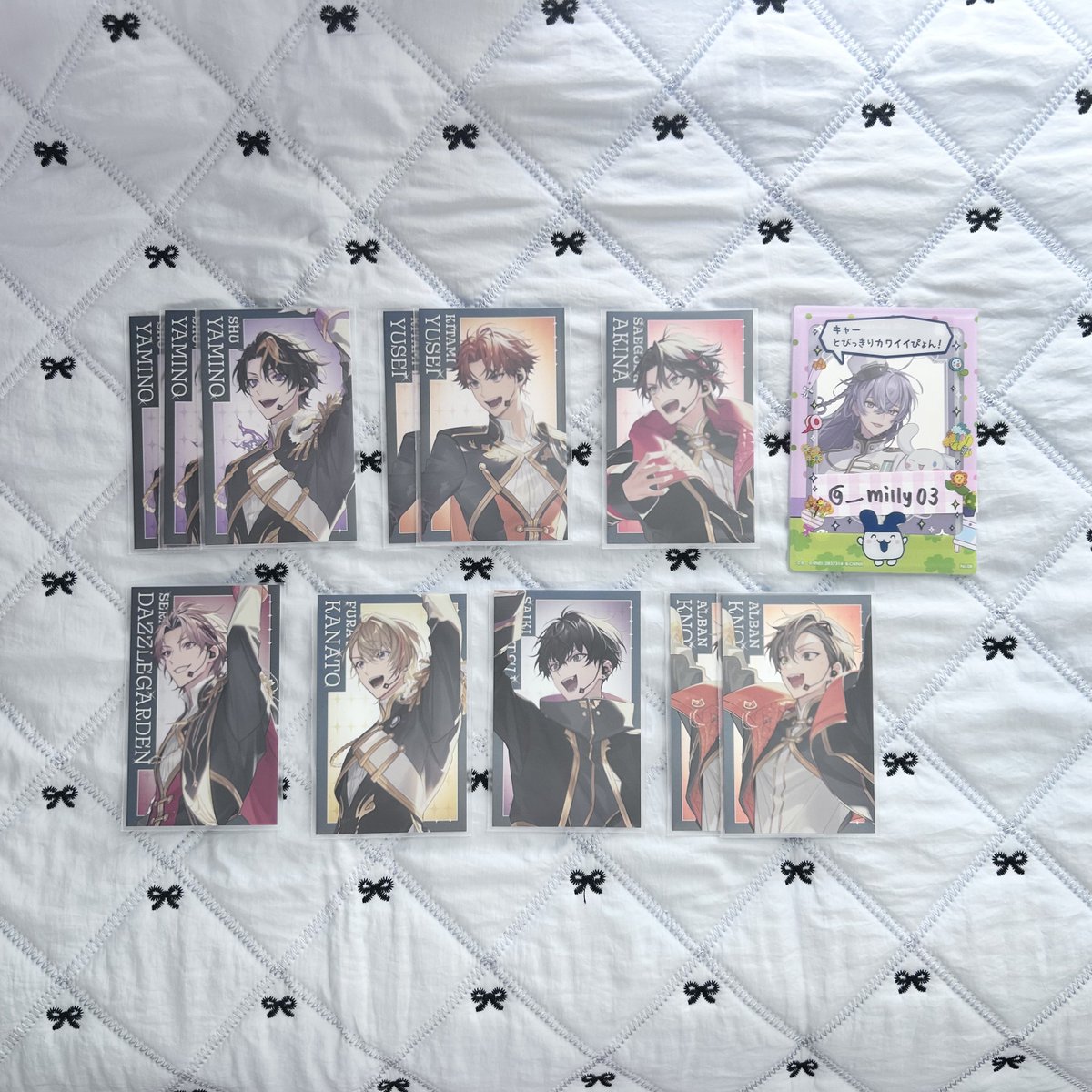 __milly03's tweet photo. 【 交換 】にじさんじ にじフェス2026 キラキラカード Day2 8th Anniversary LIVE CONCERTO

譲┊画像のもの

求┊IDカードの方

📮郵送のみ

⟡ 1枚からでも◎

検索からもお気軽にお声掛けください🪼.⋆ https://t.co/YC4dvqoL0A