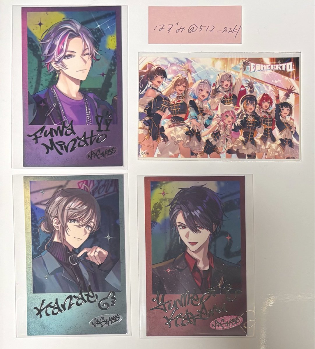 512_sskl's tweet photo. 【 交換 】
にじさんじ VACHSS LIVE “THE TAKEOVER” ランダムチェキ風カード にじフェス2026 特典ランダムステッカー

譲…1枚目（ﾁｪｷは全て表示違い）
求…2枚目の''表情違い'' / 3枚目[❄️]

チェキ⇔チェキ、
ステッカー⇔ステッカーの同種交換のみになります
お気軽にお声掛け下さいませ⟡ https://t.co/gTy7evunqe