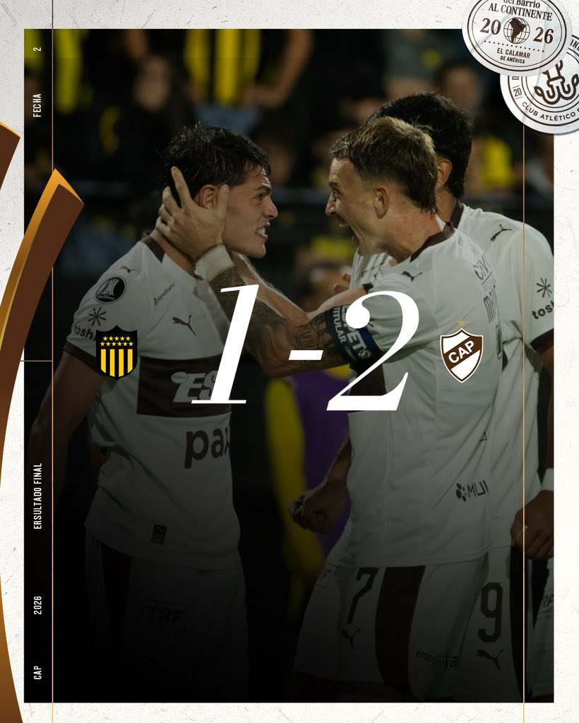 CONMEBOL #Libertadores 🏆 | ¡GAAAANOOOOOOOOOOOO PLAAAAAATEEEEEEEENSEEEEEEEEE! 🤍🤍🤍🤍🤎🤎🤎🤎🤎

⚽️ Guido Mainero
⚽️ Franco Zapiola

#𝐎𝐫𝐠𝐮𝐥𝐥𝐨𝐌𝐚𝐫𝐫𝐨́𝐧🤎