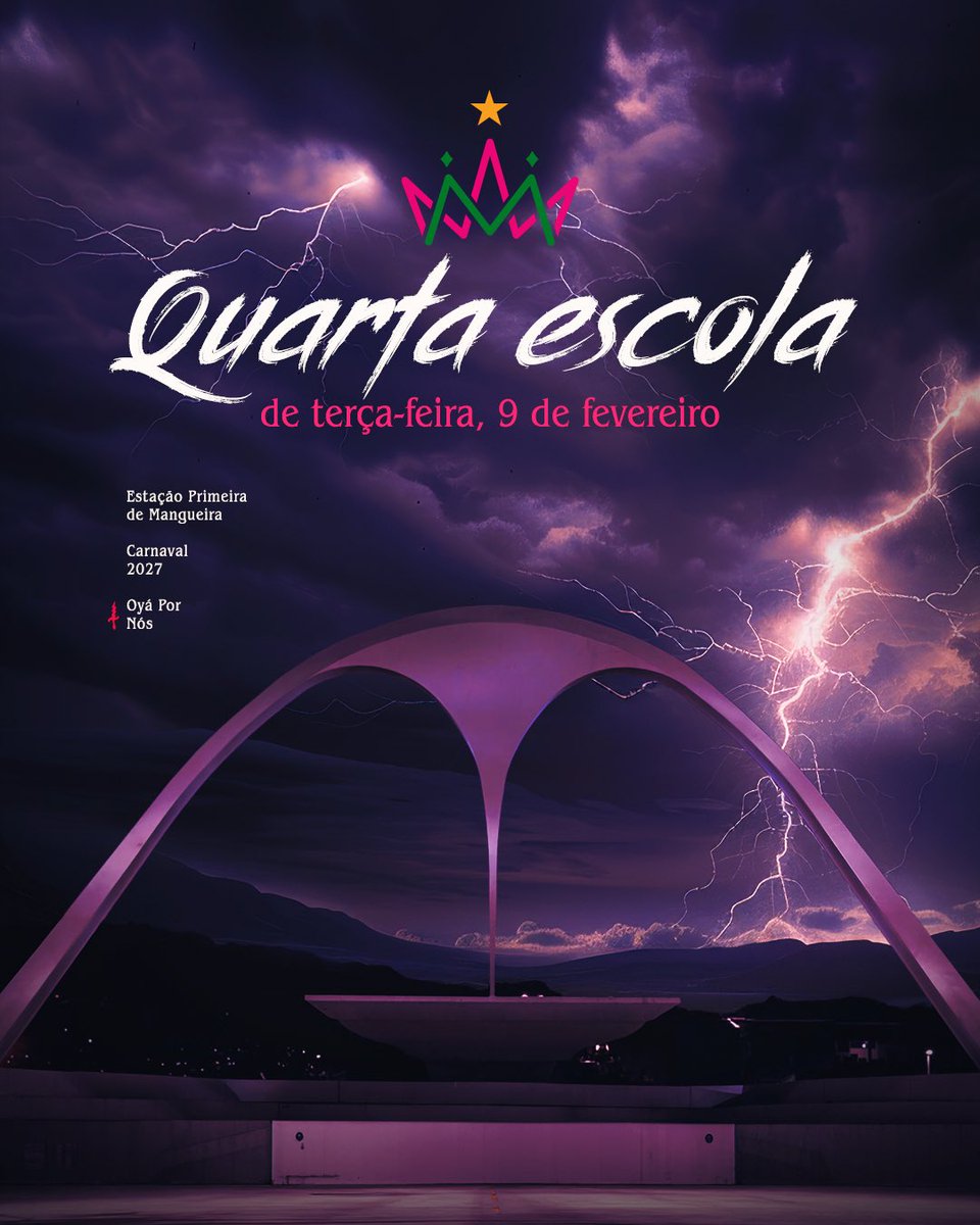Estação Primeira de Mangueira ⚡️🌪️ tweet media