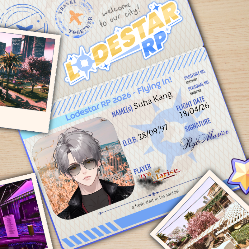 MariseRyo's tweet image. "A new city, a new beginning. Let's see what the scene is like over there"

Suha Kang starting a new life in Los Santos! From street racing in South Korea and Japan, to the hustle life in Los Santos 🌴🌆

#LodestarRP #Vtuber #Vtubers