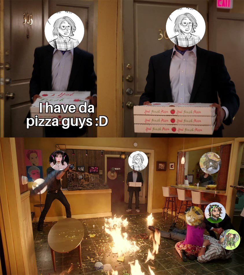 How I imagine will go my birthday party live on twitch the 24th of April with <a href="/dvaetic/">ًً</a> , <a href="/squibs_ow/">Squibs</a> , <a href="/Bruises_OW/">Bruises 🐸✮⋆˙ Cassidy/Emre luvr ⋆˙</a> and my two cats Emil and Kaine