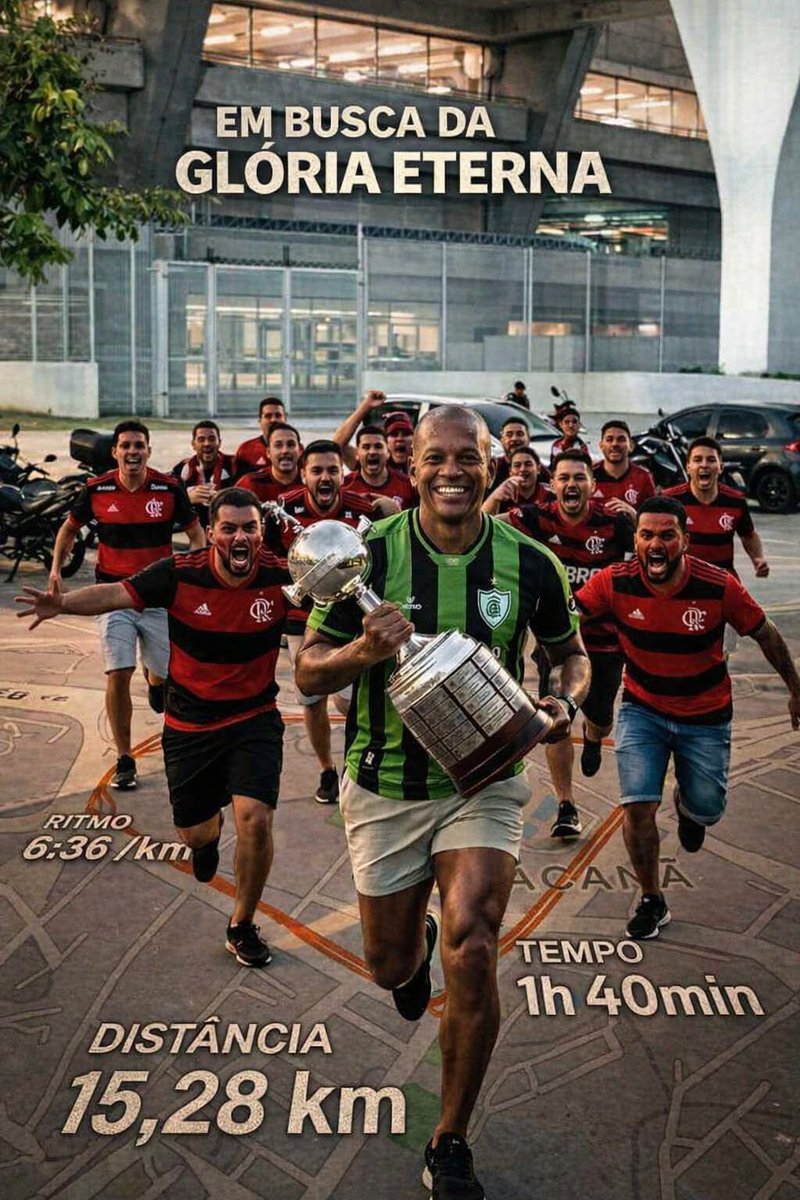 Marcos38547989's tweet image. 🏃‍♂️ Quando a corrida vira uma busca pelo pace...  
Mas o pace te convence a ir mais longe — e de repente, 5km viram 15km! 😅🔥  
A glória eterna não vem fácil, mas vem suada! 💪🏆  

#GlóriaEterna #CorridaDaVida #RunForFun #Desafio15K #PaceÉSóUmNúmero #RumoAoTopo #AmericaMG