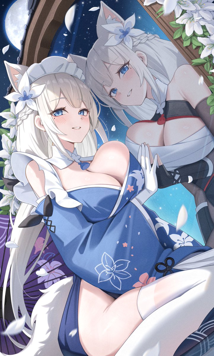 ステラソラのオトハを描きました。

白髪にキツネ耳、もふもふの尻尾、そして太ももの白ニーソ……。可愛すぎ

#ステラソラ #StellaSora 