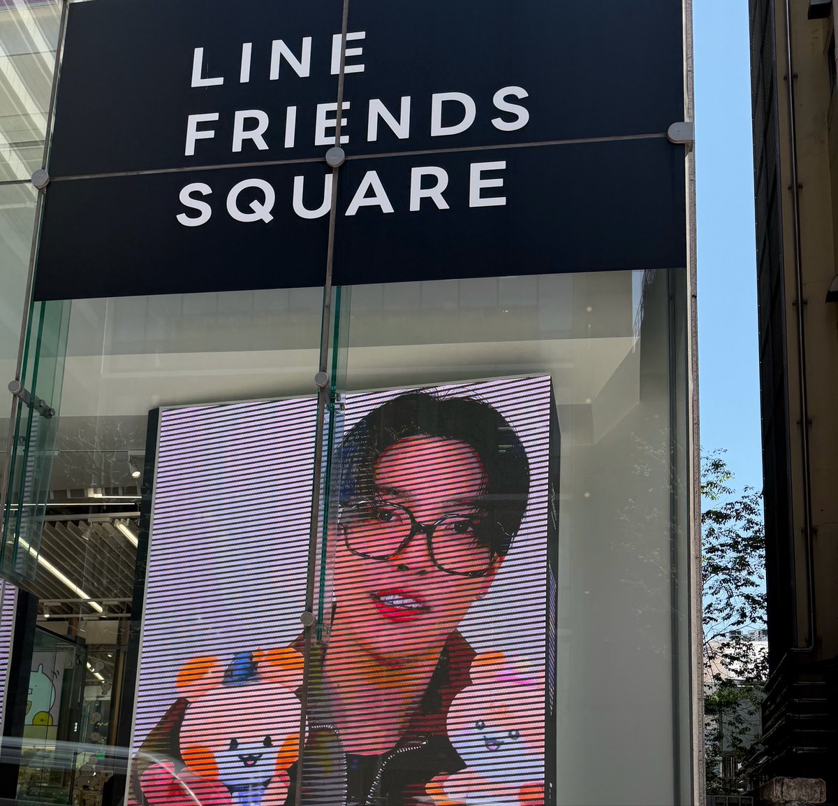 たまたま前通ったらホンジュン🥺🤍今日からなの忘れてた！！！出社だから行けたじゃないか。くそぅ