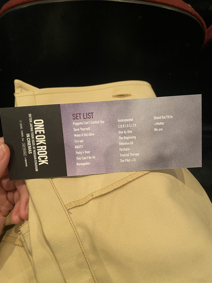 OORerMR11's tweet photo. ONE OK ROCKに出会えて良かった
ONE OK ROCKが居てくれて良かった
ONE OK ROCKがバンドを組んで続けてくれて本当に良かった
そう思わせてくれる最高の映画でした
あの日は間違いなく伝説の最高のライブでした
ありがとうONE OK  ROCK
これからもこの先も背中追わせてもらいます！

#ONEOKROCK https://t.co/Qg35jbIqsE