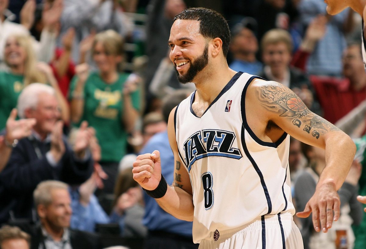 iamibtaihaj08's tweet photo. Deron Williams at his peak was a straight-up problem 😤

All-NBA level floor general, elite passer, deadly crossover — one of the best PGs of the late 2000s. Jazz fans still miss that version. Peak Deron > career Rondo for me. Who you got? #DeronWilliams https://t.co/pwMT81TBjx