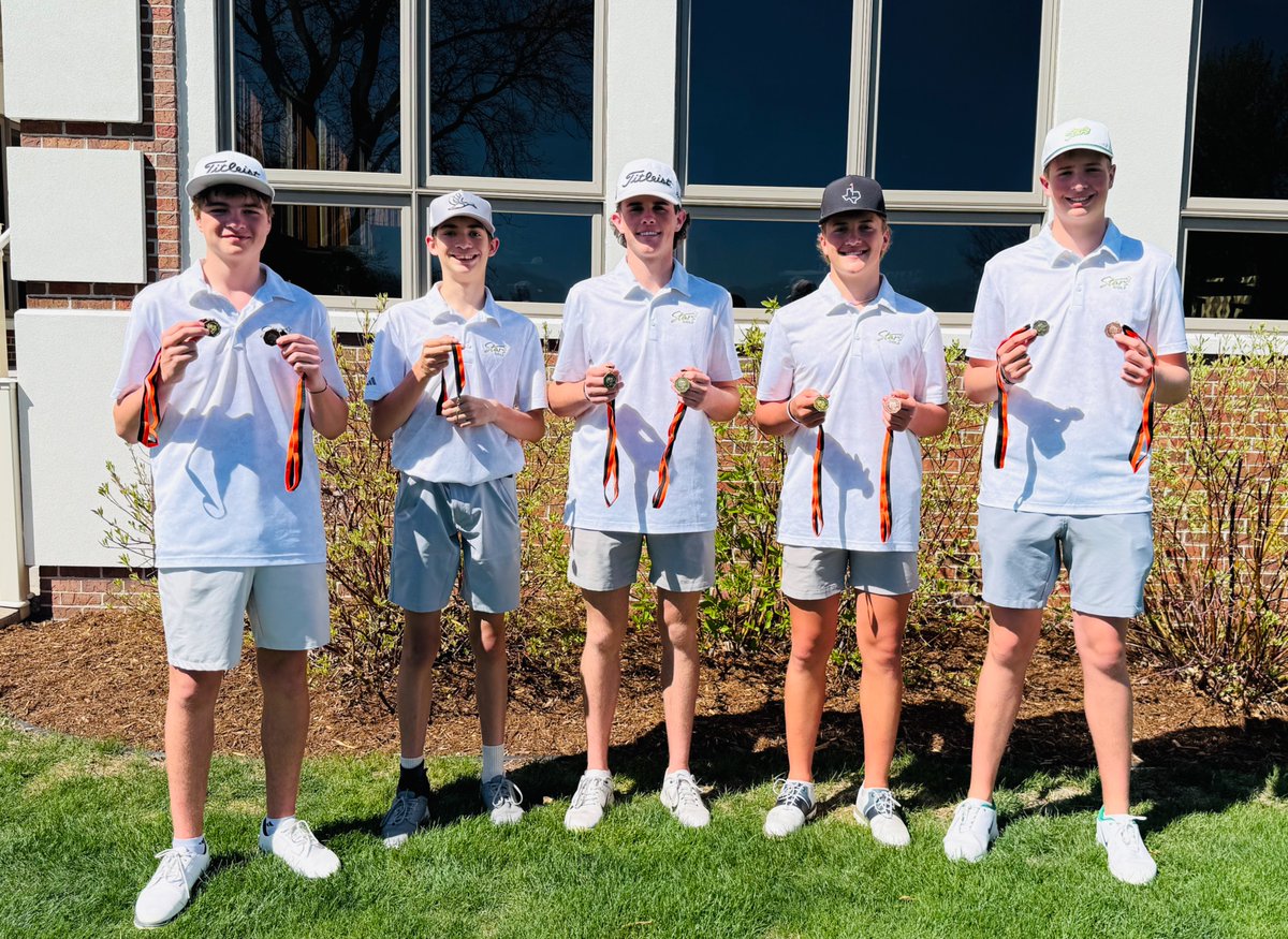 GolfKCStars's tweet photo. The Stars took 1st at the Hastings Invite today at Lochland Country Club! Senior Nash Malone shot a 69 putting him 1st overall and the Stars brought home 4 individual medals in total.⛳ https://t.co/jOh5xgMbUp
