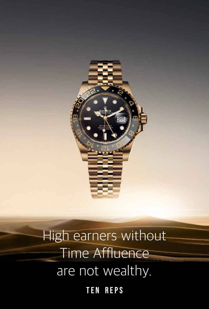 tenrepsauthor's tweet image. Time is the most precious #asset.

Once spent, it’s irreversible.

You can’t print more #time.

Time for yourself is #wealth.