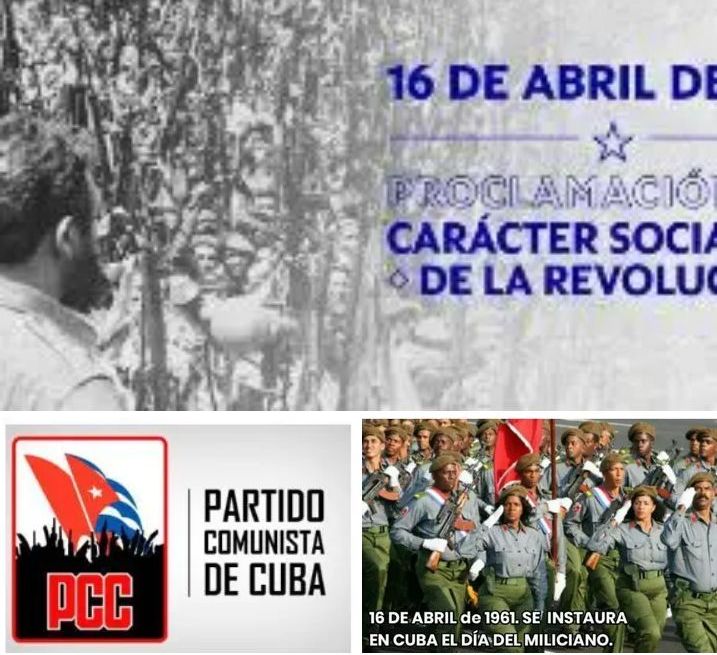 Los trabajadores de la Empresa Industrial de Instalaciones Fijas de Villa Clara recuerdan tres efemérides  gloriosas para nuestro pueblo cubano. Una, la Declaración del Carácter Socialista de la Revolución Cubana. Otra, el Día del Miliciano y la tercera, la fundación  del PCC