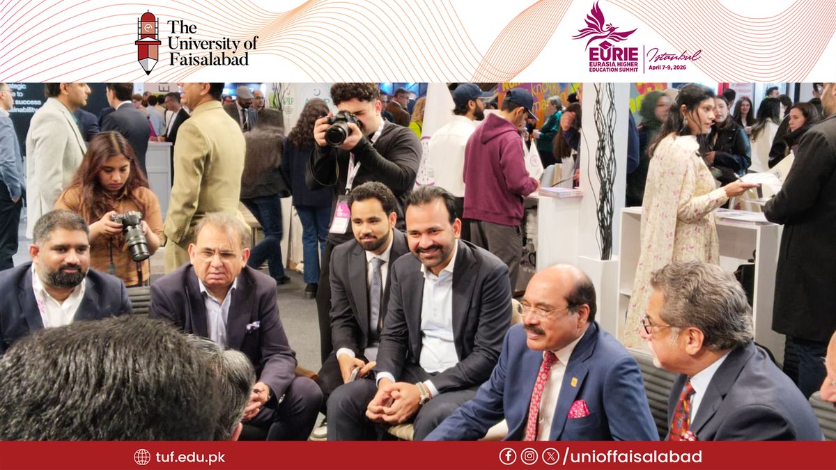 unioffaisalabad's tweet image. Representing Pakistan on a global stage, TUF showcased its vision for academic excellence, innovation, and international collaboration—building meaningful connections with institutions worldwide.

#TUFGlobal #GlobalEngagement #HigherEducation #InnovationInEducation #DiscoverTUF