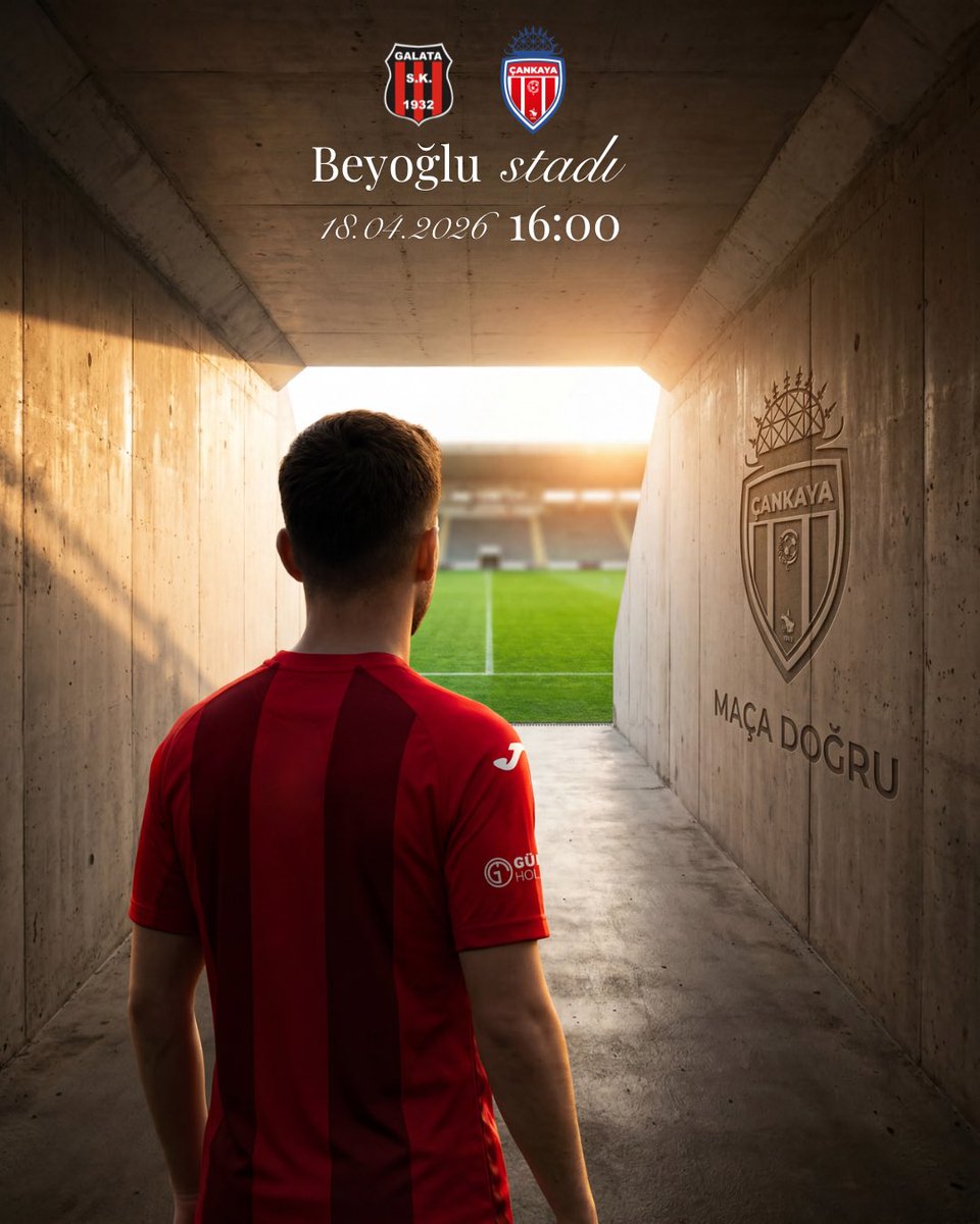 CankayaFK's tweet photo. Takımımız, ligin 30. hafta karşılaşmasında Galata SK ile karşı karşıya geliyor. ⚽

🗓️ 19.04.2026
📍 Beyoğlu Stadı
⏰ 16:00

Bu önemli mücadelede takımımıza başarılar dileriz. 🔴⚪

#MaçaDoğru #30Hafta #3Lig #BirlikteGüçlüyüz BaşkentTemsilcisi https://t.co/ntvGJyz2i0