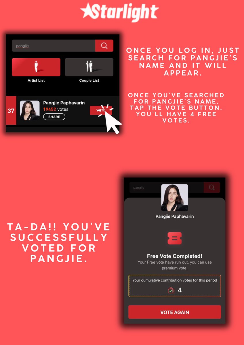 PangjiePH's tweet photo. Here’s a guide on how you can vote for Pangjie.

#pangjiewr https://t.co/nY4eTglecJ