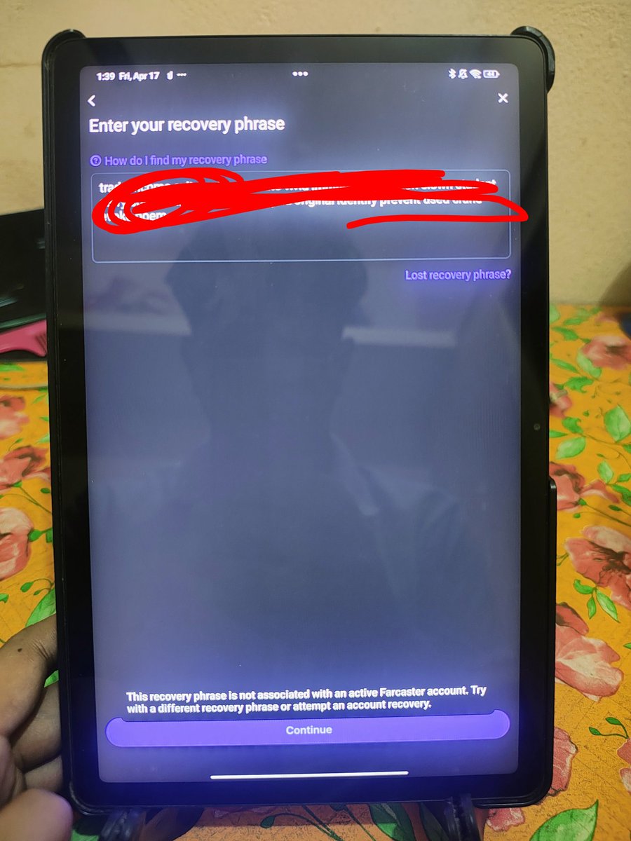 AnkitJa37956165's tweet image. Hey @warpcast @farcaster_xyz, I can't access my account. Even with the correct recovery phrase, it says "not associated with an active account, I Already emailed support but got no response
 " Please help , My Email : [ jaisankit859@gmail.com ] 
#Farcaster #Warpcast #Support