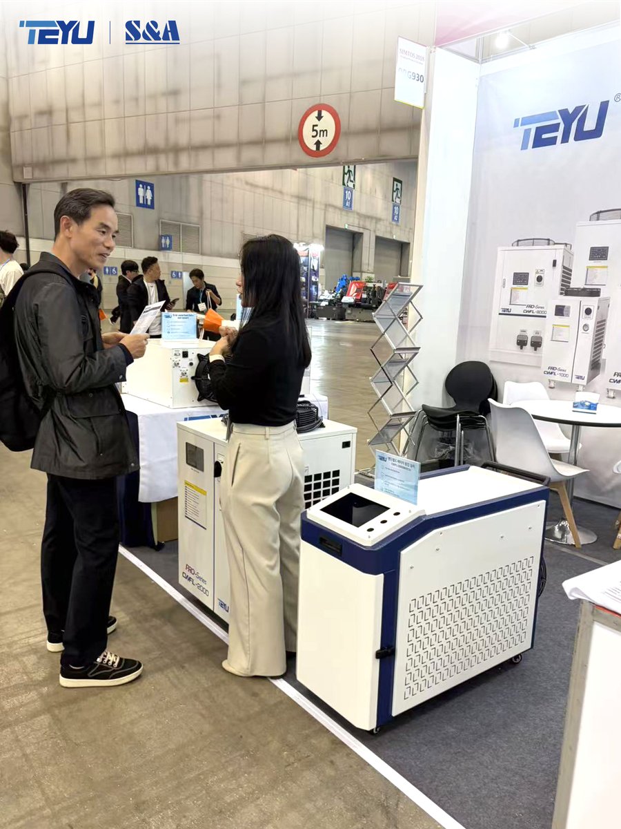 teyuchiller's tweet image. 💥What a rewarding week at #SIMTOS2026.
It was a great opportunity for us to engage with global manufacturers, exchange practical insights, and showcase how precise temperature control supports stable, high-performance #CNC #machinetools and #laser processing.👈 #teyuchiller