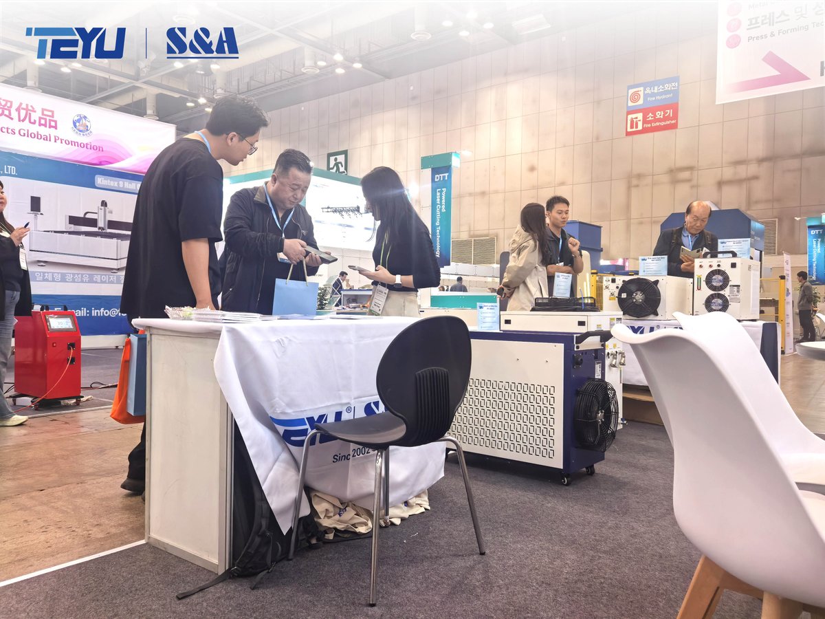 teyuchiller's tweet image. 💥What a rewarding week at #SIMTOS2026.
It was a great opportunity for us to engage with global manufacturers, exchange practical insights, and showcase how precise temperature control supports stable, high-performance #CNC #machinetools and #laser processing.👈 #teyuchiller