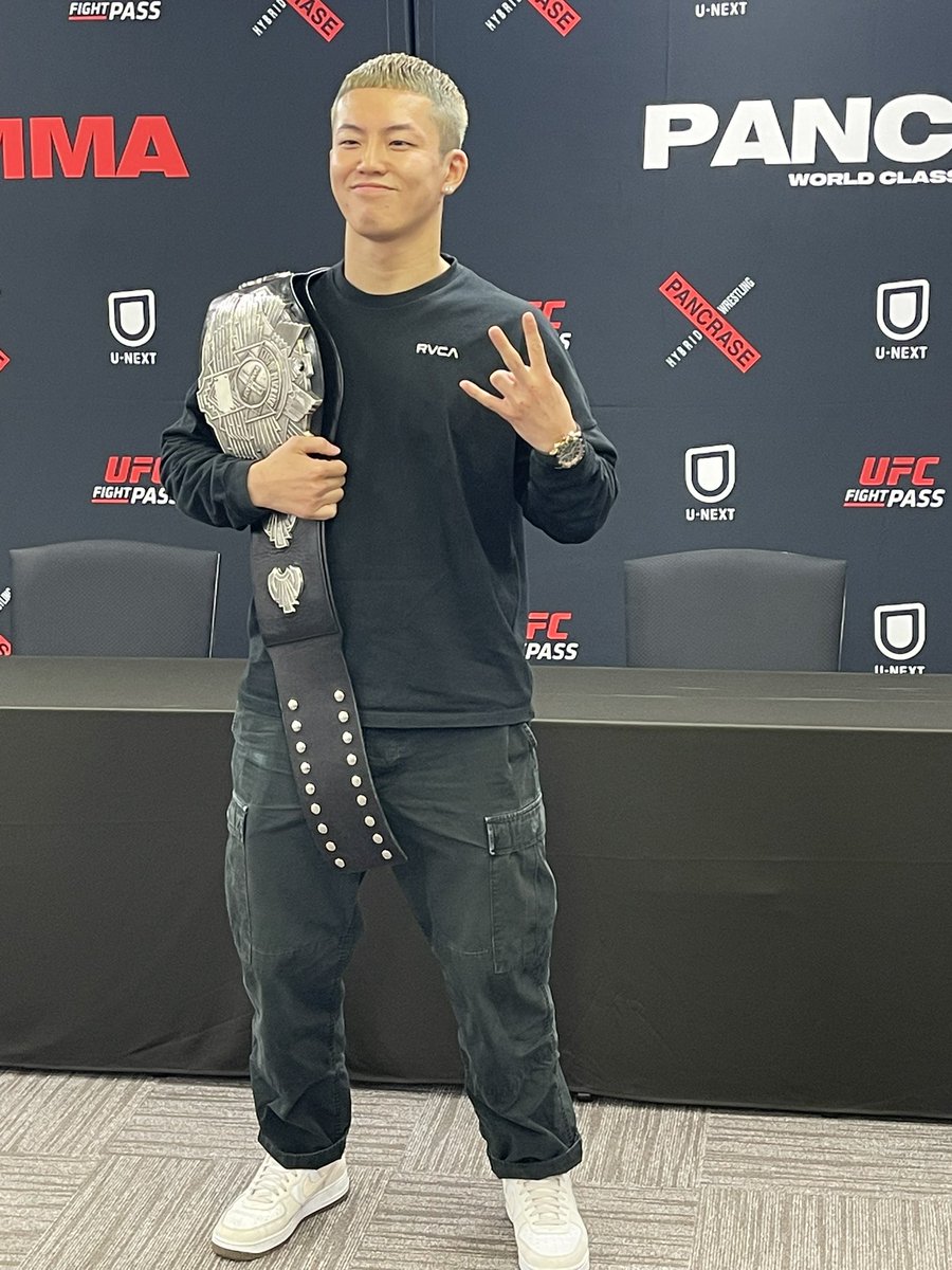 kplace326's tweet image. 記者会見終了！
#PANCRASE
#UFC
#栁川唯人