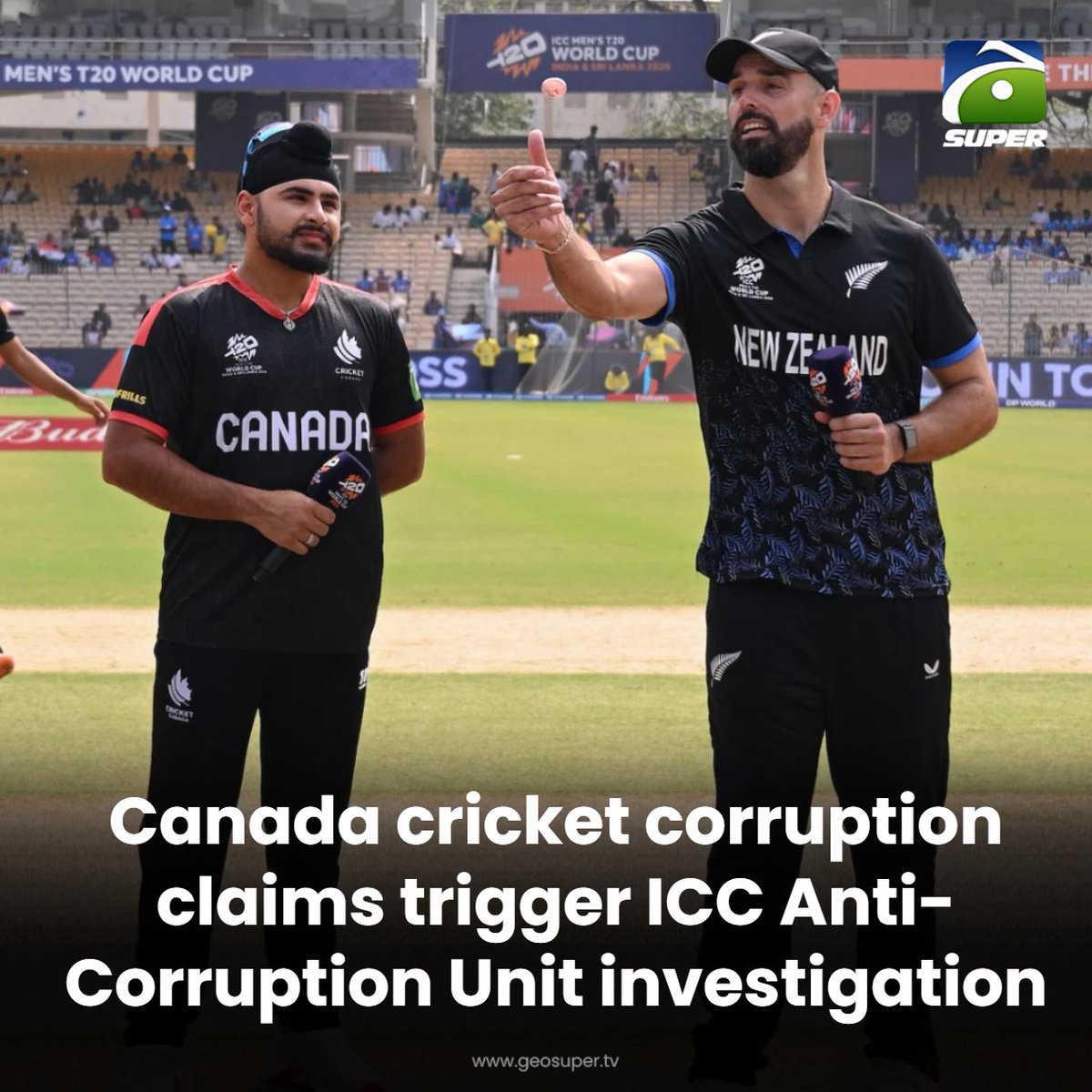 geosupertv's tweet image. ICC probes Cricket Canada corruption claims! 🧐

Read More: geosuper.tv/latest/55287-i…

#canadacricket #ICC #T20WorldCup2026 #dilpreetbajwa