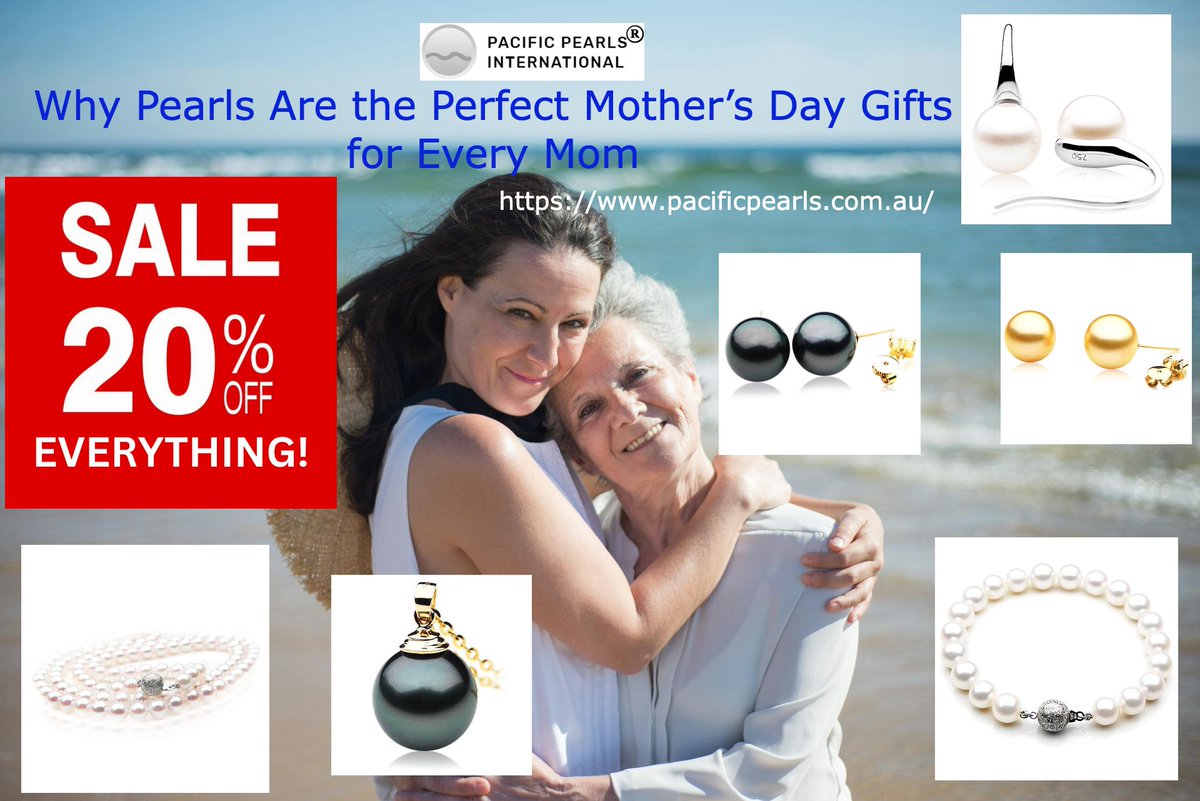 pacificpearls1's tweet image. Still looking for Mother’s Day Gifts? Pearls are timeless, elegant, and full of meaning. A pearl necklace says “thank you” in a way flowers never can. #MothersDay #Pearls
Pearl earrings, pearl rings, or a pearl pendant? This Mother’s Day, give Mum a gift she’ll treasure forever.