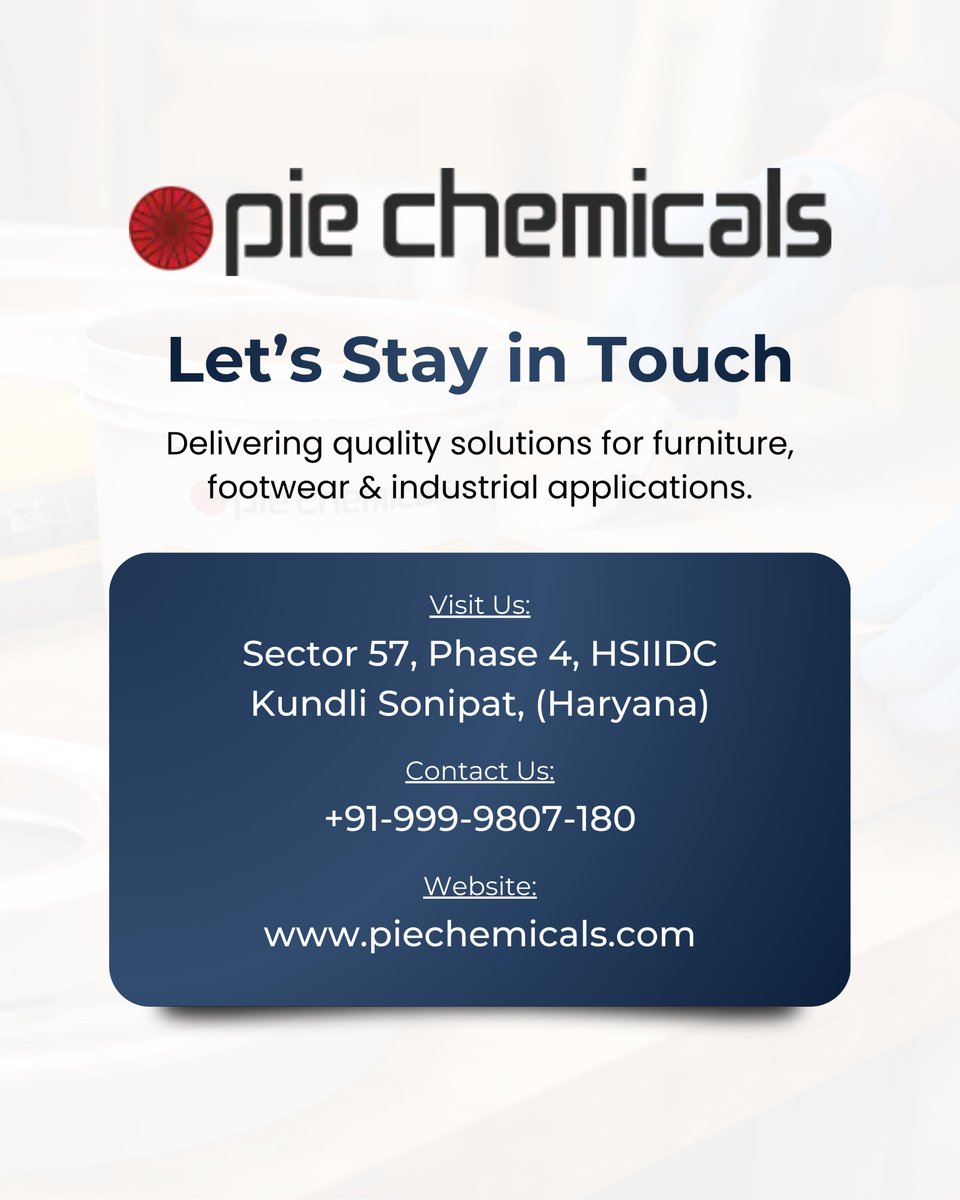 sahilgoel263's tweet image. Strong bonding starts with the right primer. Solvent-based primers help improve adhesion, ensure smooth application, and deliver reliable performance across industrial applications.

#SolventBasedPrimers #Adhesion #Manufacturing #IndustrialSolutions