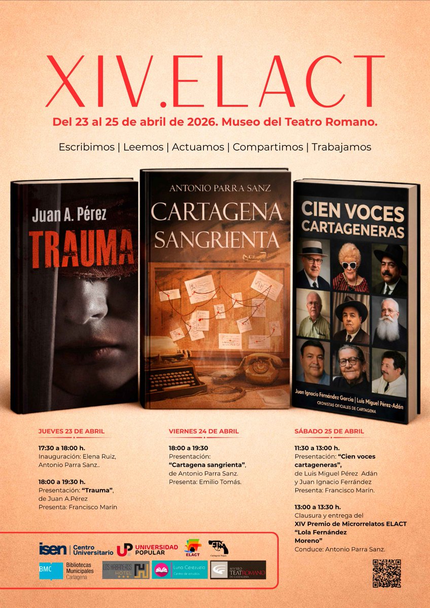 ELAdCT's tweet photo. FINALISTAS XIV CONCURSO DE MICRORRELATOS ELACT "LOLA FERNÁNDEZ MORENO"

Ya se conocen los textos finalistas, mucha suerte para ellos y nuestro agradecimiento a los más de 1500 participantes de una edición que ha roto todos los récords.

https://t.co/xEncRJTWOv https://t.co/XweGgP28d9