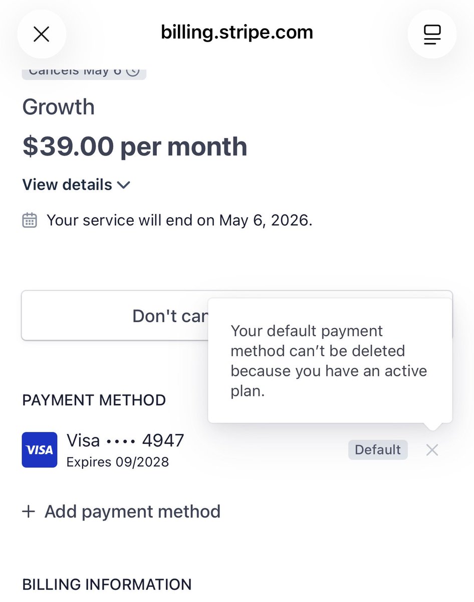 jay_walliy's tweet photo. I think this is totally unfair and suspicious! How can you charge someone who canceled their subscription and is unable to remove their payment method on your platform? Because nothing works actually… no replies on email… they still charge you. Is this a scam or what? I need my refund and this must change @tibo_maker @revid_ai