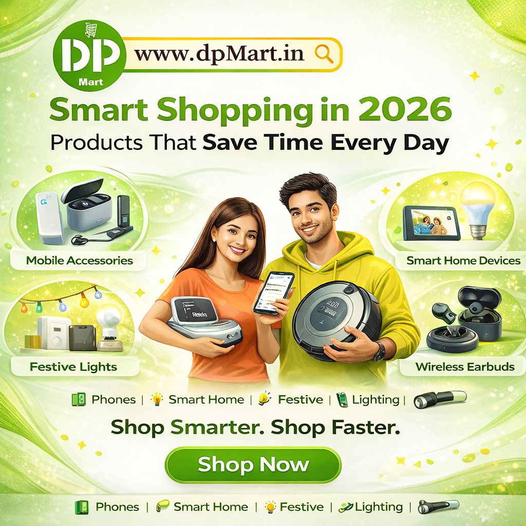 DPMart1404's tweet image. Smart shopping in 2026 means choosing tech and tools that cut daily tasks in half. From AI meal planners to auto-replenishing essentials, buy what saves time and adds calm to your day. #SmartShopping #TimeSaving #TechLife #DailyHacks #2026Trends