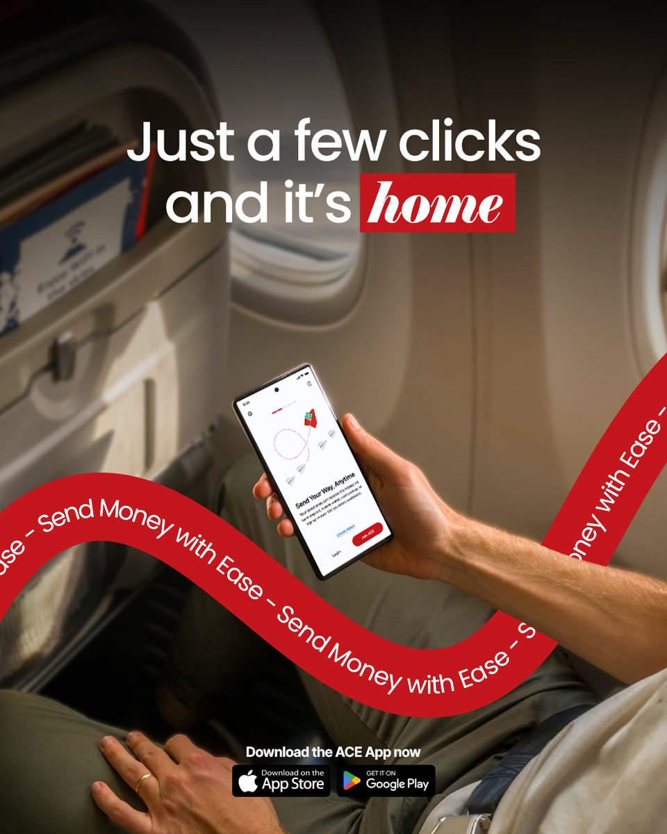ACEMoneyTransfr's tweet image. No hassle, no stress

Just a simple tap and your money is home! 🥰

#SendMoneyAbroad #MoneyTransfer #FinTech #Remittance #DigitalBanking